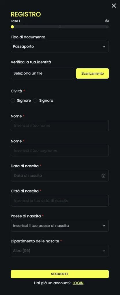 daznbet registrazione